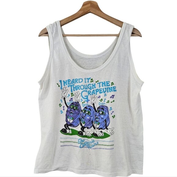 Heard It Through The Grapevine California Raisins True Vintage Tank Top - Picture 1 of 11